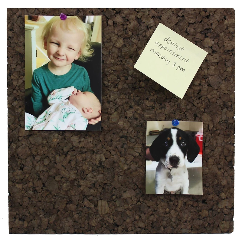 12" x 12" Flipside Dark Cork Tiles, 4ct.