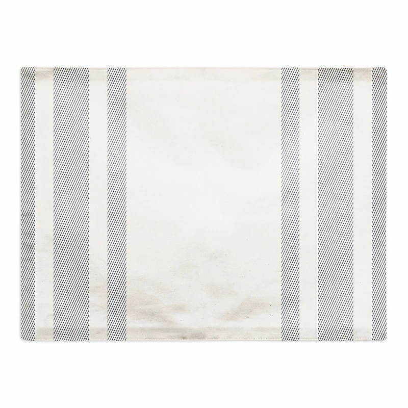 Textured Blue Stripes 18" x 14" Cotton Twill Placemat