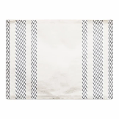 Textured Blue Stripes 18" x 14" Cotton Twill Placemat