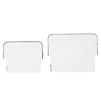 White Metal Wash Basin Planter Set