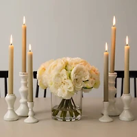 Wedding Collection 11in. Artificial Peony Arrangement in Glass Vase