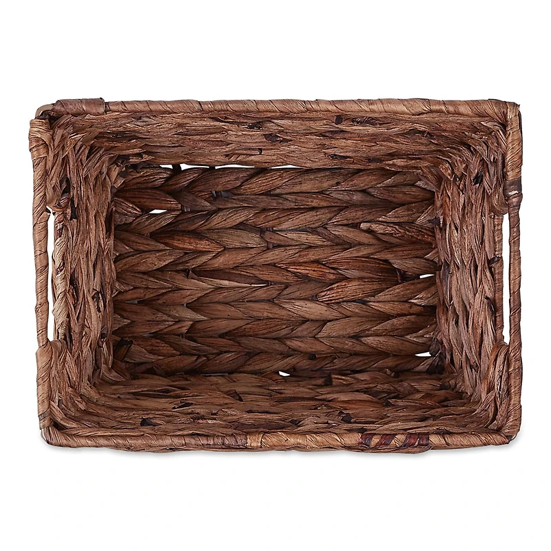 DII® Medium Dark Brown Water Hyacinth Baskets, 2ct.