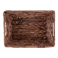 DII® Medium Dark Brown Water Hyacinth Baskets, 2ct.