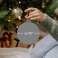 5" White Berries Foam Ball Ornament