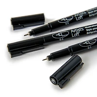 6 Packs: 3 ct. (18 total) Black Illustration Pens by Artists Loft™