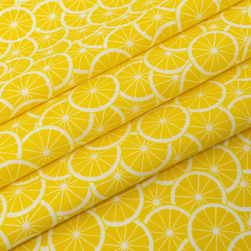 SINGER Lemon Floral Cotton Fabric Bundle