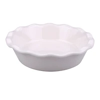 6" Mini Cream Ceramic Pie Plate by Makery™