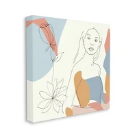 Stupell Industries Expressive Female Linework Canvas Wall Art