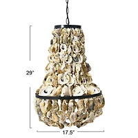 Hello Honey® 29" Oyster Shell Chandelier