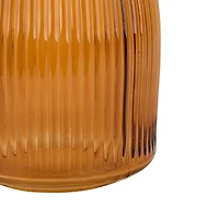 7" Ribbed Glass Vase by Ashland