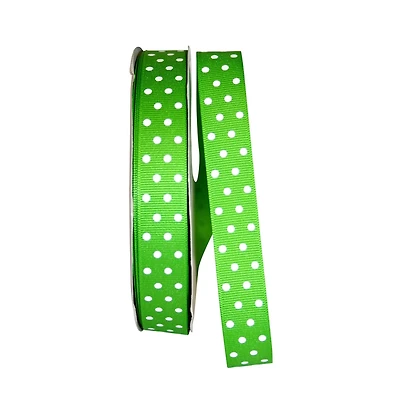 JAM Paper /8" x 50yd. Grosgrain Confetti Dots Ribbon