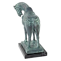Design Toscano 11" Tang Dynasty Horse Quality Lost Wax Bronze Statue