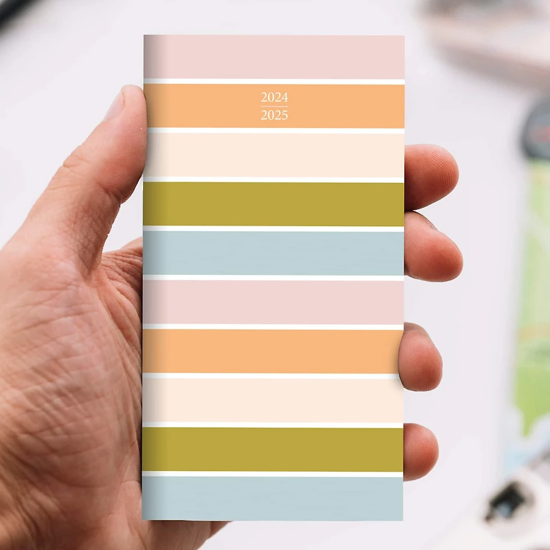 2024-2025 Preppy Pastel Monthly Pocket Planner