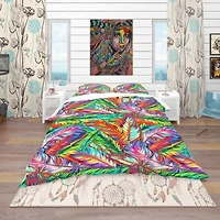 Designart 'Bright Texture' Southwestern Bedding Set