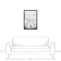 Big Sky Barn 20" x 30" Black Framed Canvas