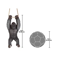 Design Toscano 24" Swinging Great Ape Jungle Monster Hanging Gorilla Sculpture