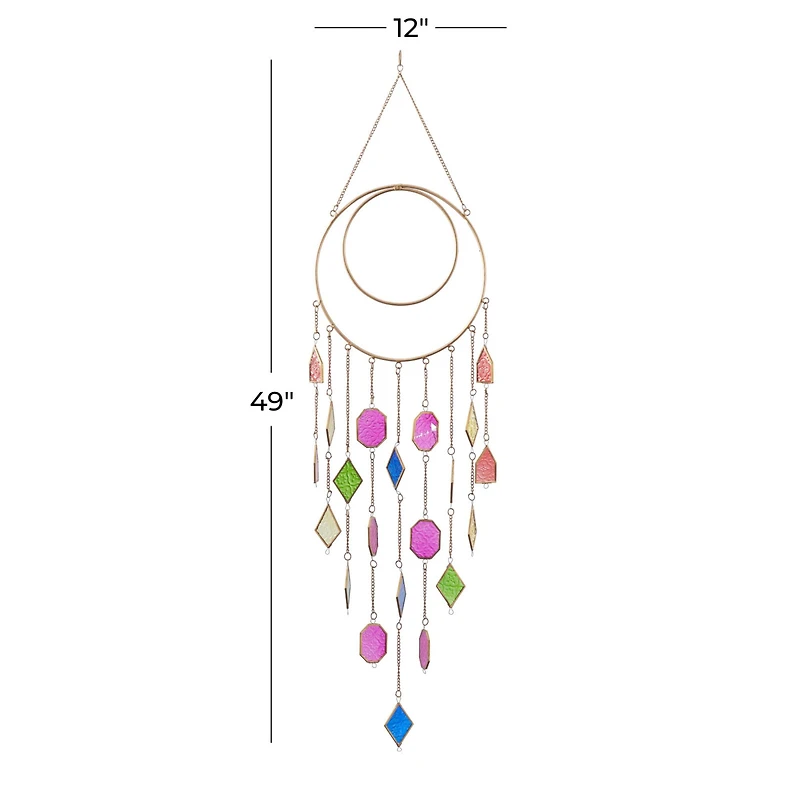 Multi Metal Contemporary Windchime, 49" x 12"