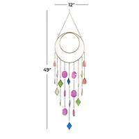 Multi Metal Contemporary Windchime, 49" x 12"