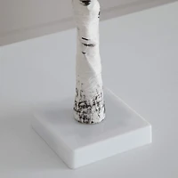 2ft. Pre-Lit White Birch Artificial Christmas Tree, Warm White LED Lights