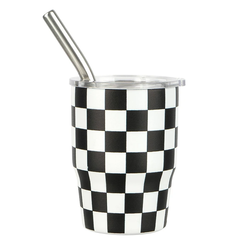 3oz. Mini Check Stainless Steel Insulated Tumbler by Ashland