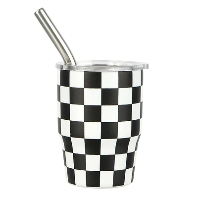 3oz. Mini Check Stainless Steel Insulated Tumbler by Ashland