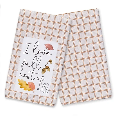 Love Fall Most Of All Tea Towel Set