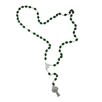 25" St. Patrick Irish Glass Beaded Rosary