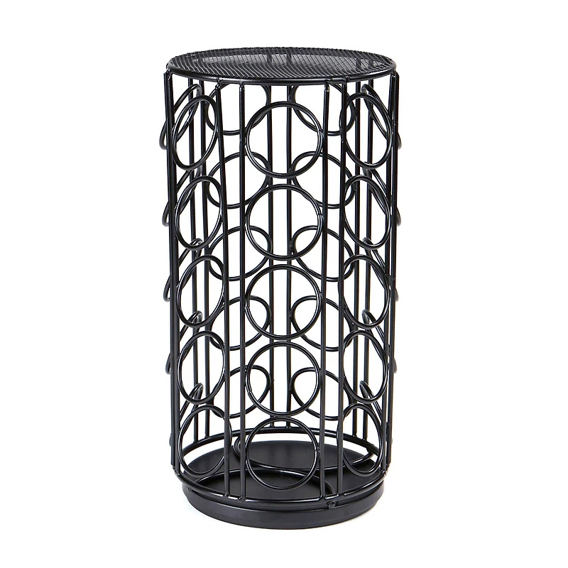 Mind Reader 35 Capacity Rotating Black Metal Carousel Coffee Pod Holder
