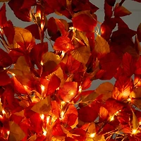 4ft. Pre-Lit Autumn Artificial Fall Tree with 160 Warm White LED Lights