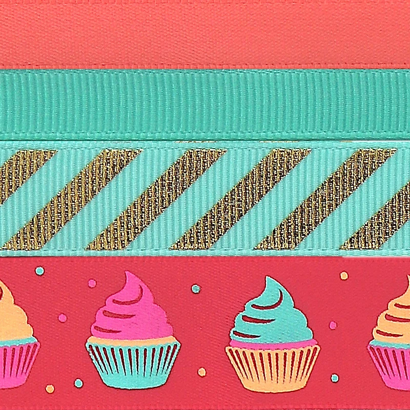 Gwen Studios Cupcakes Printed Ribbon Pack