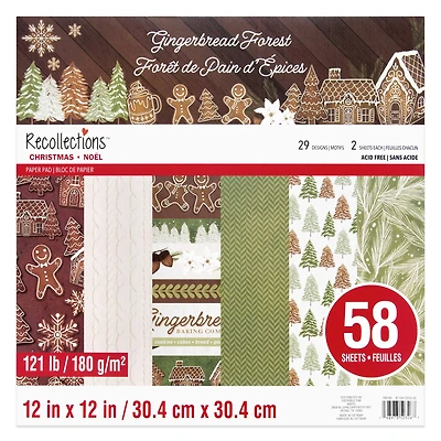 12" x 12" Gingerbread Forest Paper Pad by Recollections™