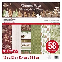 12" x 12" Gingerbread Forest Paper Pad by Recollections™