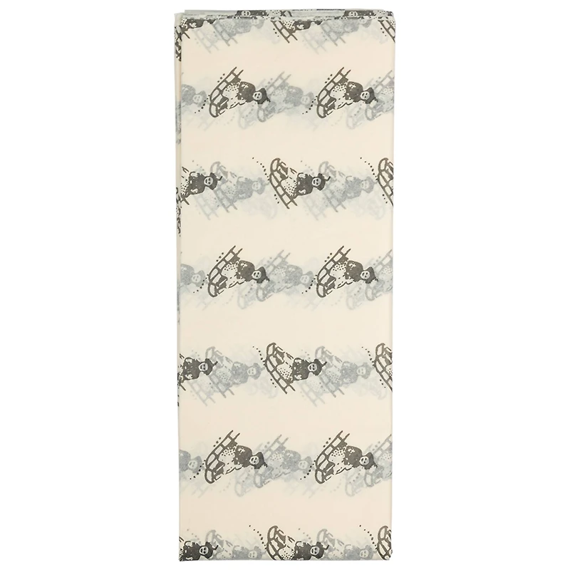 JAM Paper Ivory Sled Holiday Tissue Paper, 8 Sheets