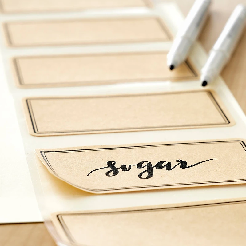 Rectangle Kraft Labels by Recollections™