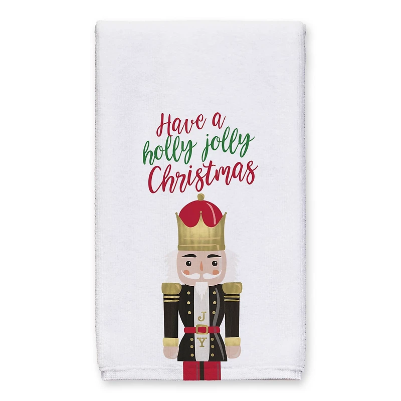Holly Jolly Nutcracker Tea Towels - Set of 2