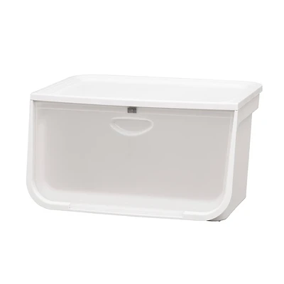 IRIS® 49qt. White & Clear Flap Box