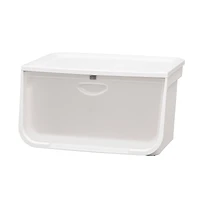 IRIS® 49qt. White & Clear Flap Box