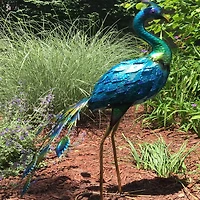 Santa's Workshop 31" Iron Peacock