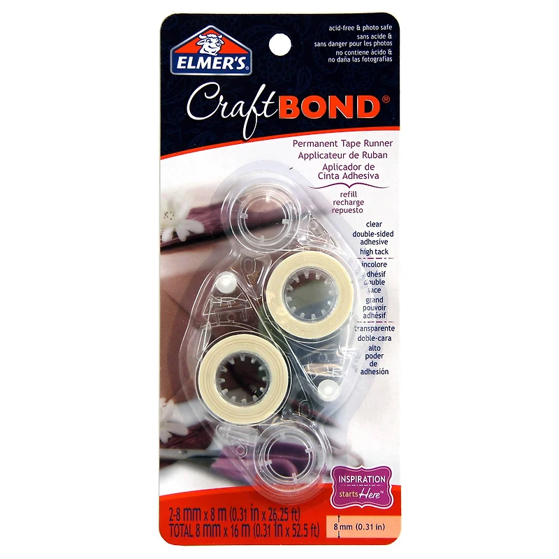 Elmer’s® CraftBond® Permanent Tape Runner Refill, 2ct.
