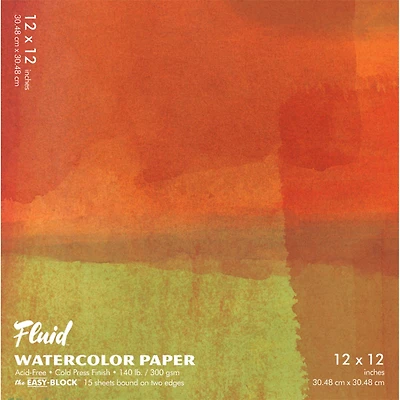 Fluid™ Cold Press Watercolor Paper Block