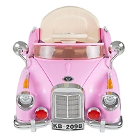 Toy Time Pink Battery Powered Ride-On Classic Coupe Car
