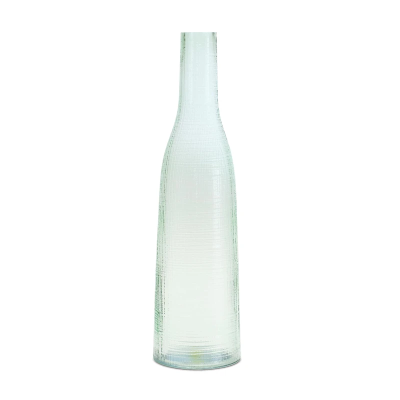 16.75" Green Glass Bottle Vases, 4ct.