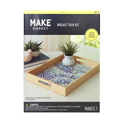 10" x 14" Blue Wave Mosaic Tray Kit by Make Market®
