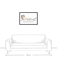 Boooo Doggie Black Framed Canvas Wall Art