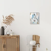 Stupell Industries Distressed Country Church House Abstract Pattern Framed Wall Art