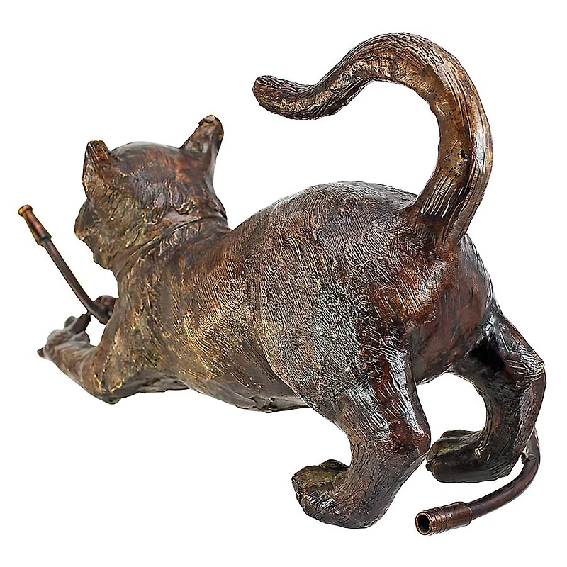 Design Toscano Bronze Raining Cats Piped Garden Statue