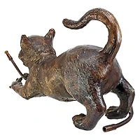 Design Toscano Bronze Raining Cats Piped Garden Statue