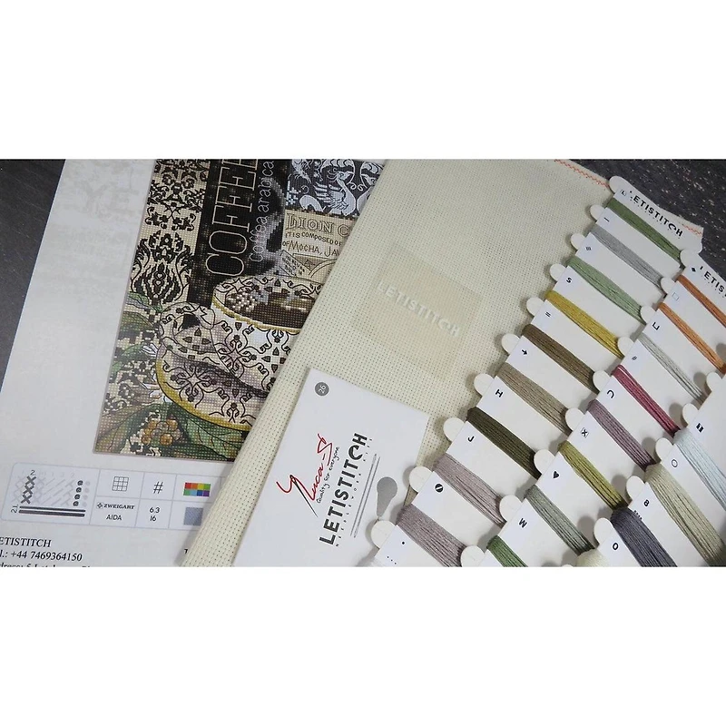 Letistitch Lion Coffee B Counted Cross Stitch Kit