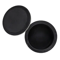 Hello Honey® 6.25" Black & White Spotted Round Reclaimed Wood Box