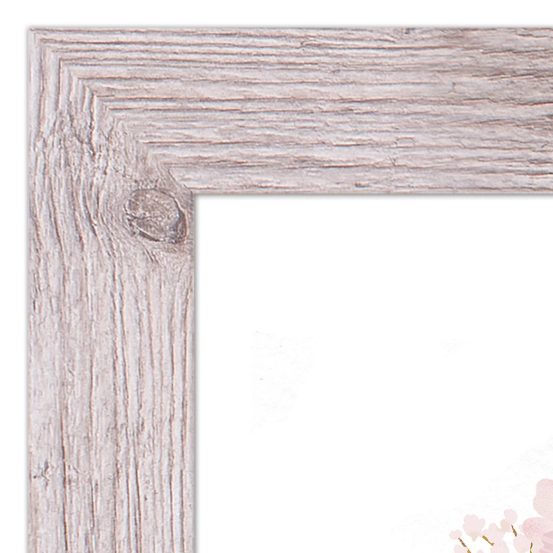 He Lives Floral Cross 16" x 20" Western White Framed Print